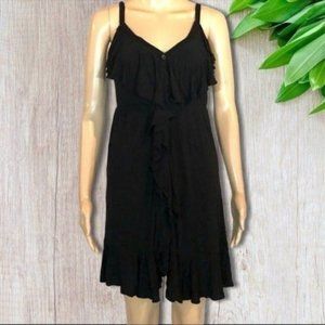 Spaghetti Strap Ruffle Dress S